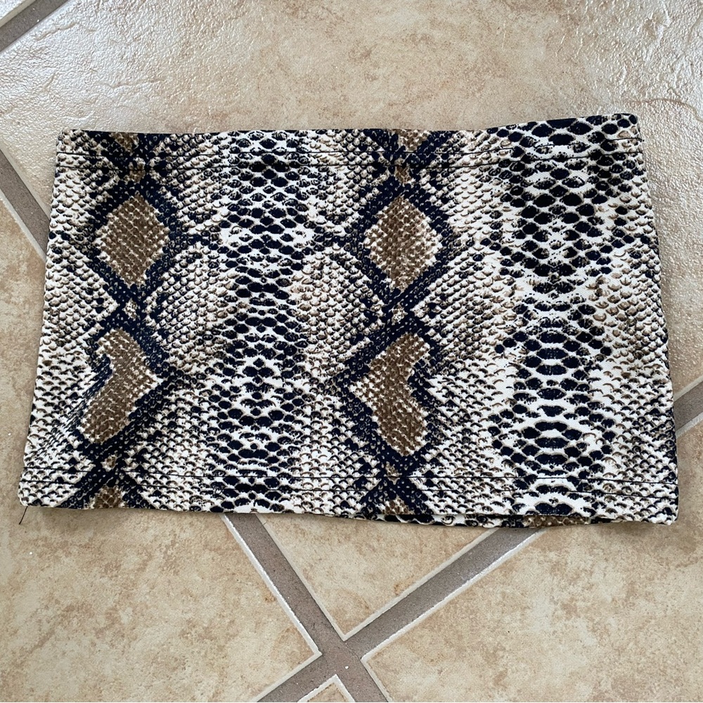 Princie Snakeskin Printed Bandeau
